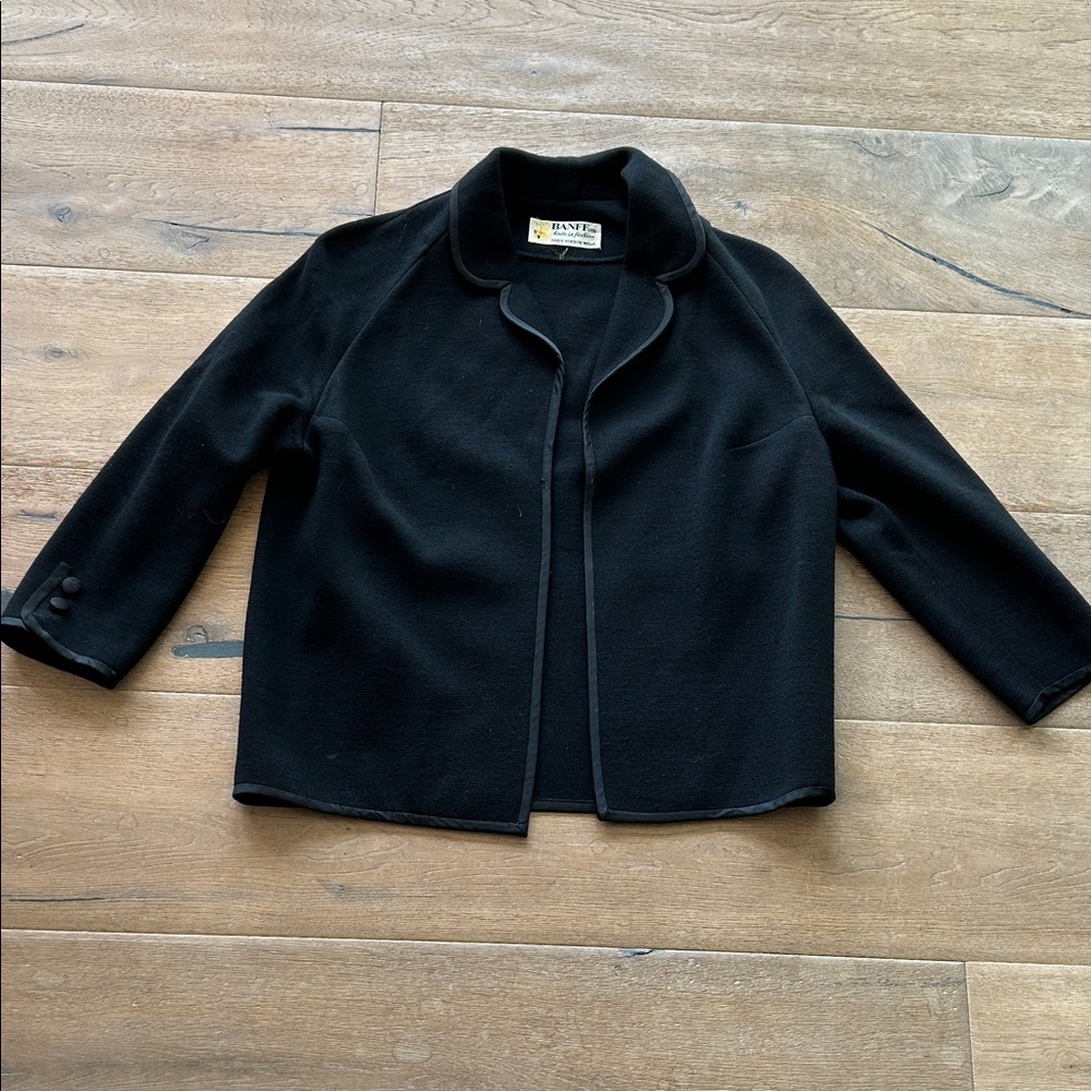 Vintage Banff LTD Black Wool Blazer
